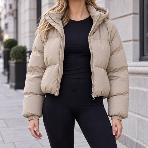 Auranya - Women's Hooded Padded Puffer Jacket
