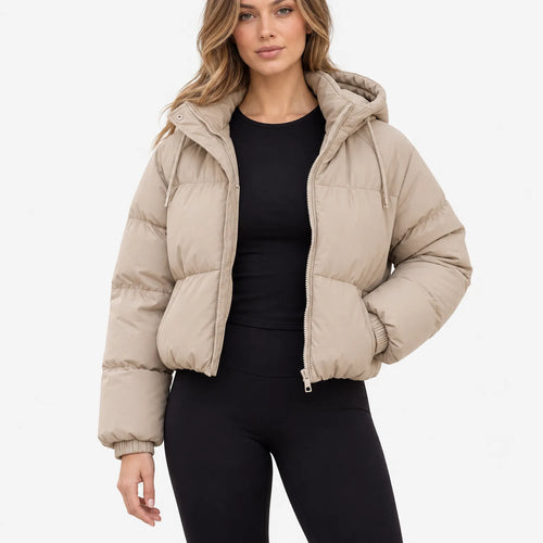 Auranya - Women's Hooded Padded Puffer Jacket
