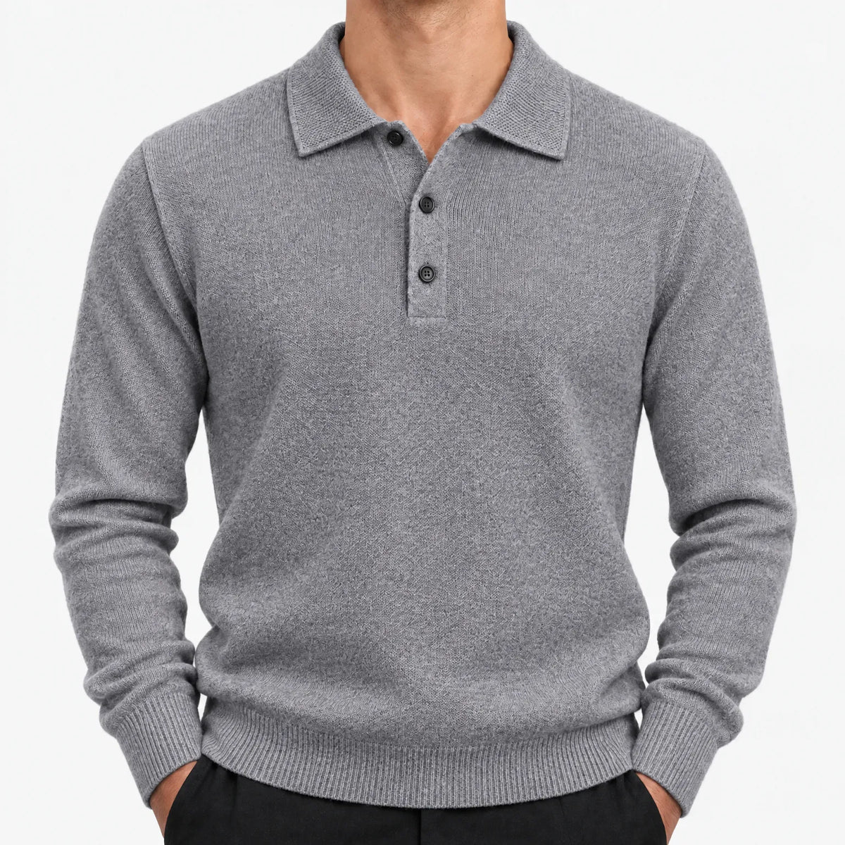 Bexford - Long Sleeve Men's Polo Jumper