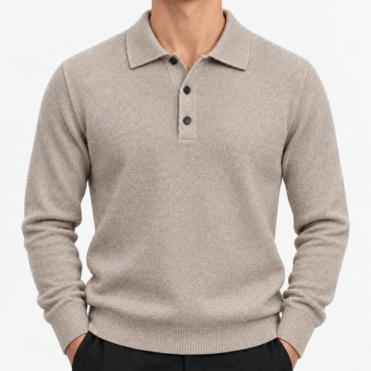 Bexford - Long Sleeve Men's Polo Jumper