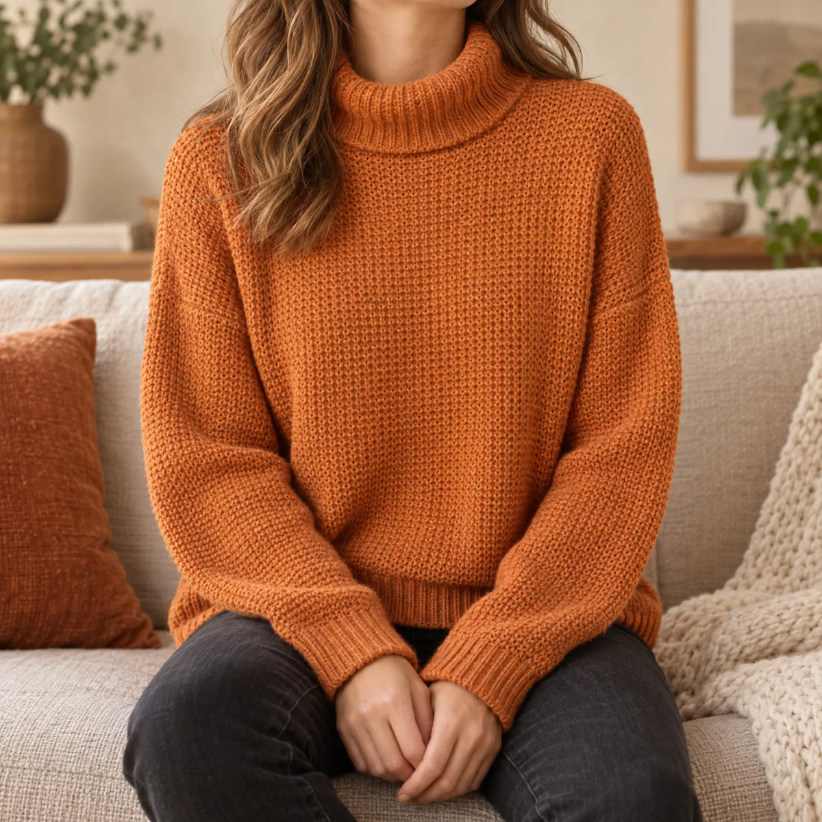 Kynset - Women's Chunky Roll Neck Jumper