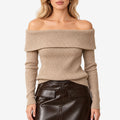 Kynton - Knitted Off-The-Shoulder Jumper