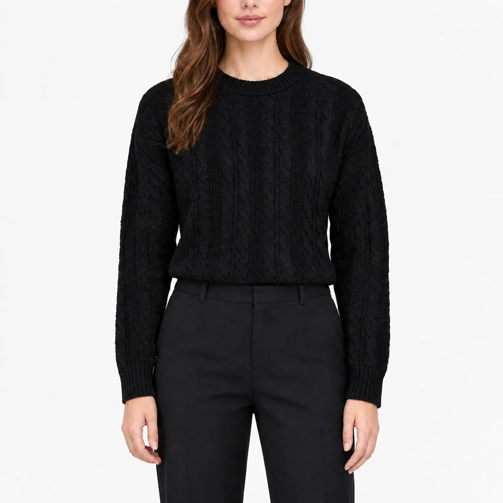 Mordonn - Relaxed Fit Cable Knit Jumper