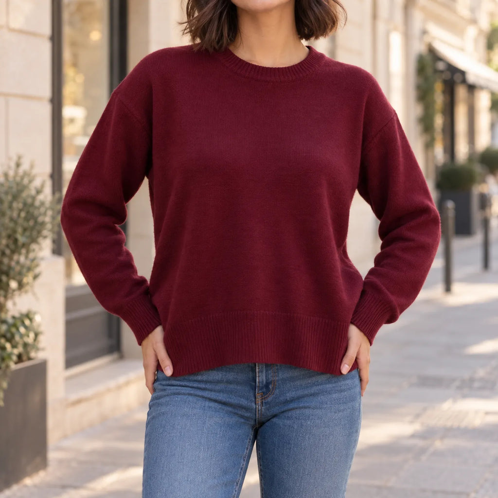 Murette - Ladies Oversized Crew Neck Jumper