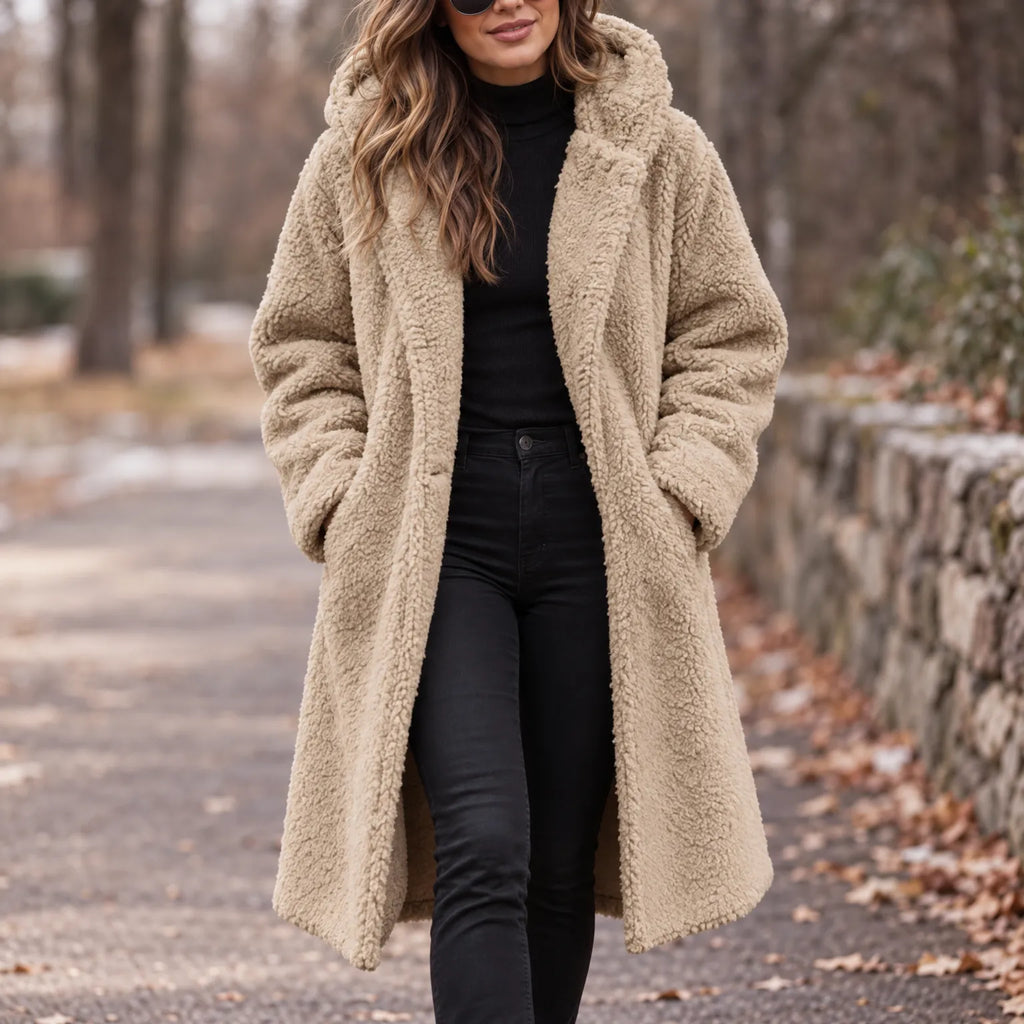 Olaris - Longline Fluffy Winter Coat