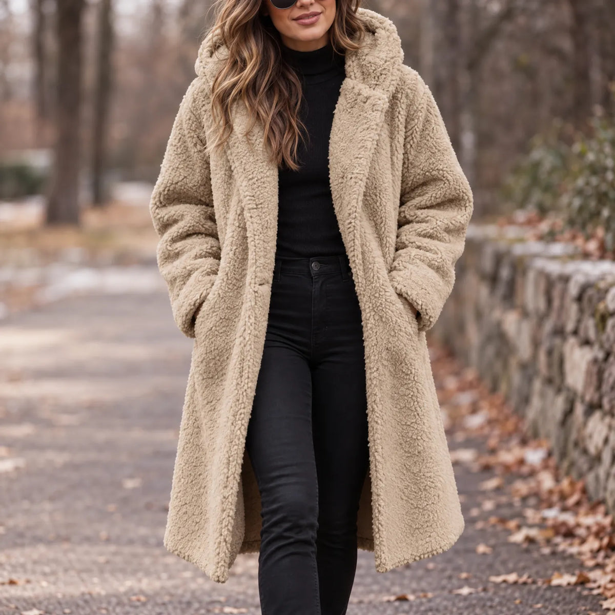 Olaris - Longline Fluffy Winter Coat