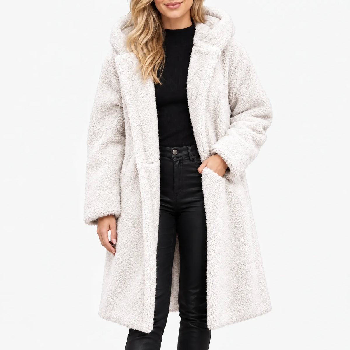 Olaris - Longline Fluffy Winter Coat