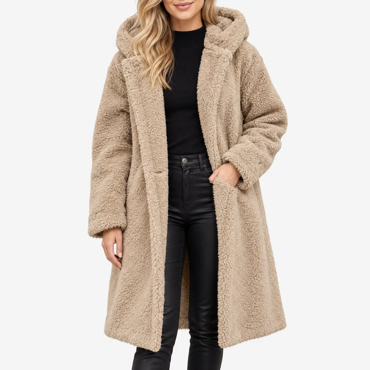 Olaris - Longline Fluffy Winter Coat