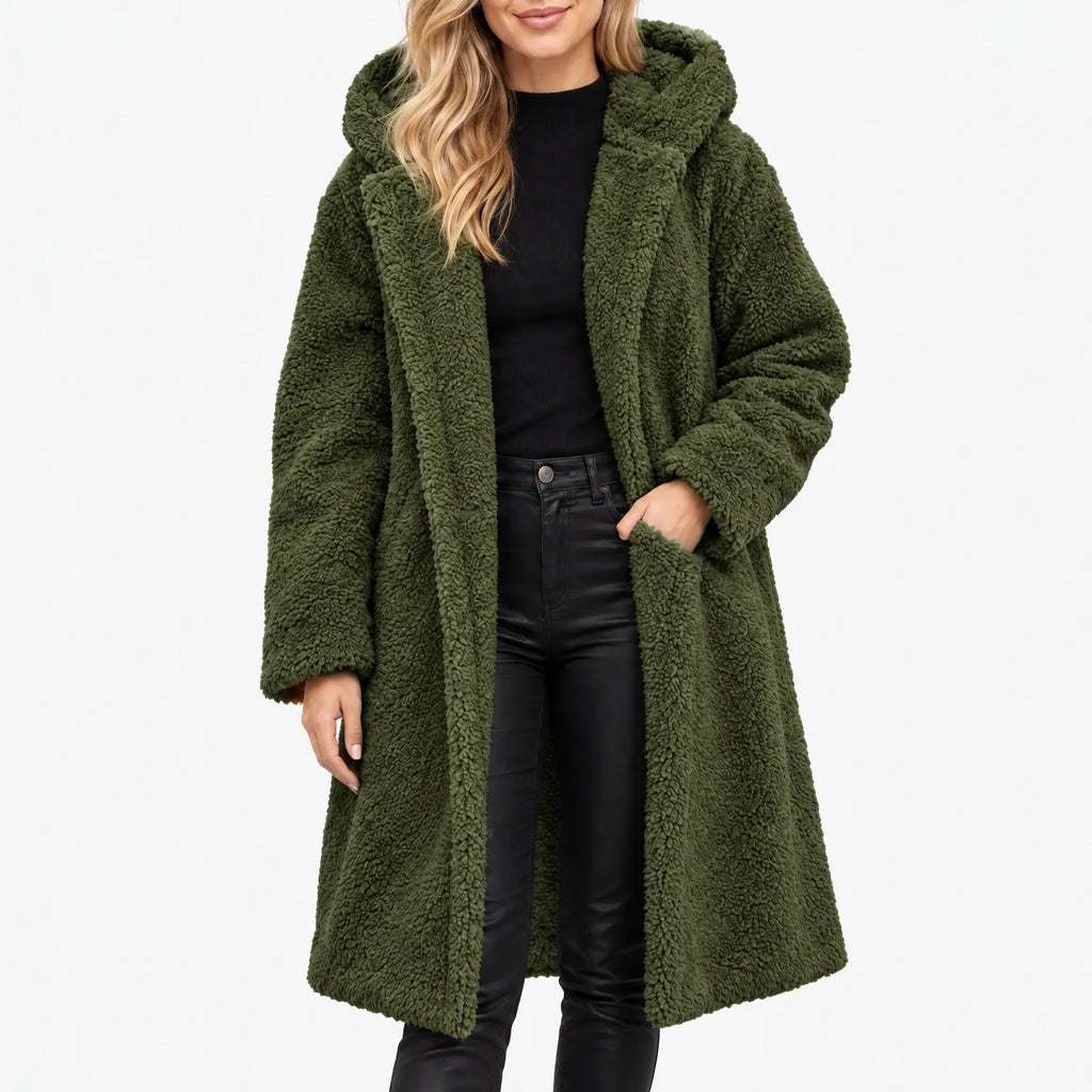 Olaris - Longline Fluffy Winter Coat