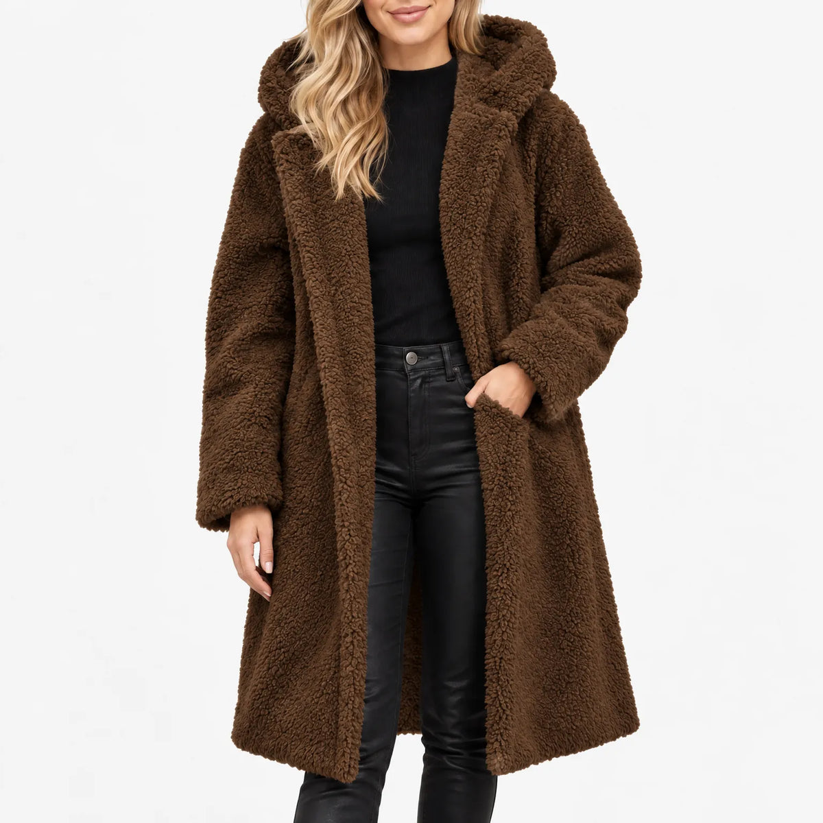 Olaris - Longline Fluffy Winter Coat