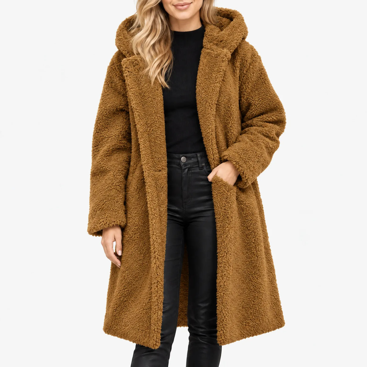 Olaris - Longline Fluffy Winter Coat