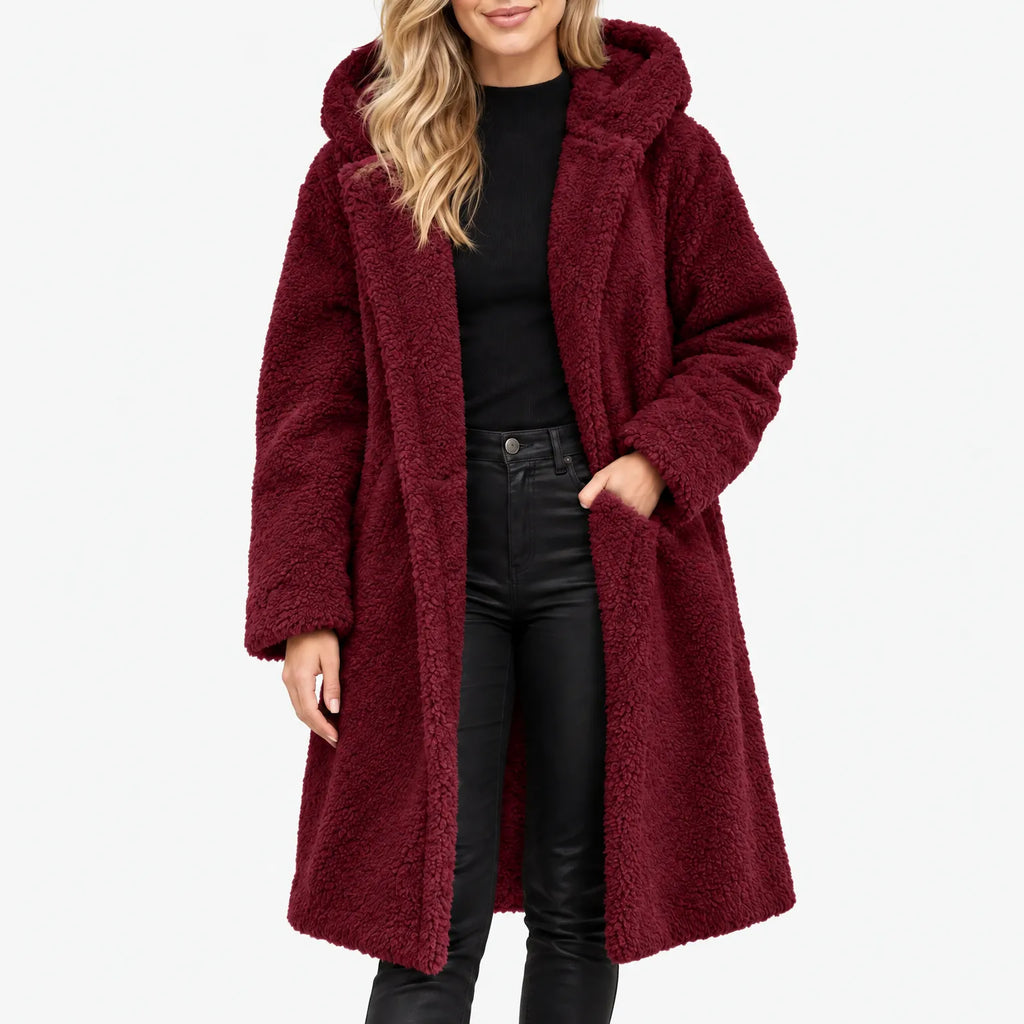 Olaris - Longline Fluffy Winter Coat