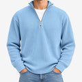 Tassox - Men's Quarter Zip Ribbed Jumper