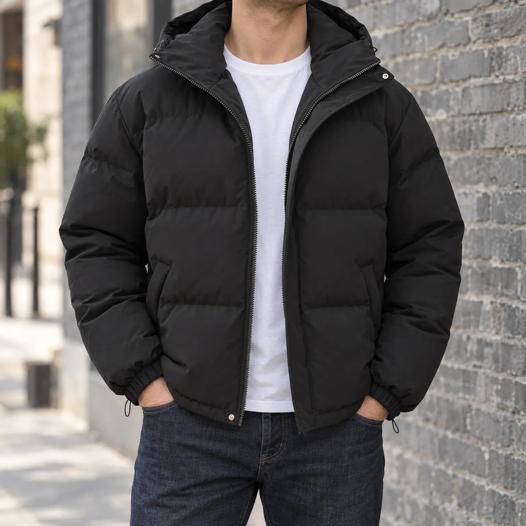 Trevok - Relaxed Fit Hooded Puffer Jacket