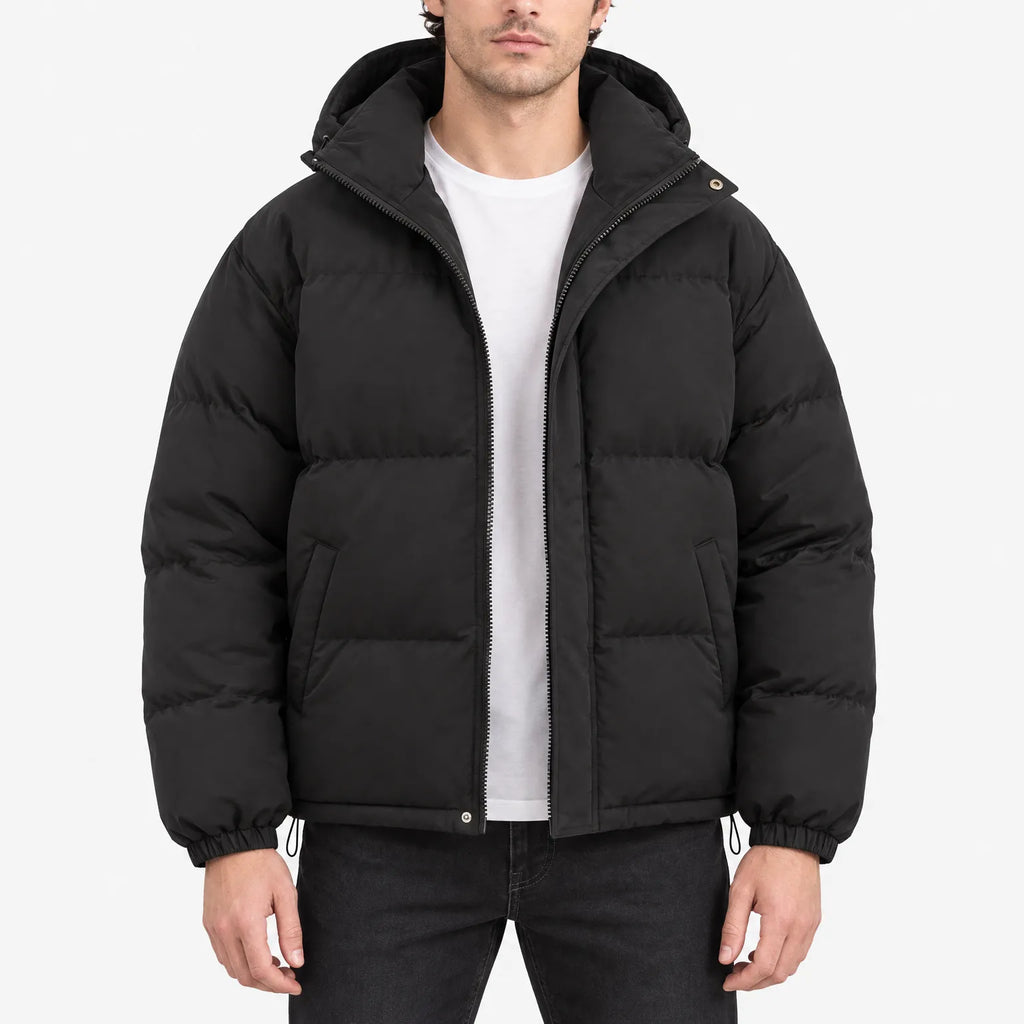 Trevok - Relaxed Fit Hooded Puffer Jacket