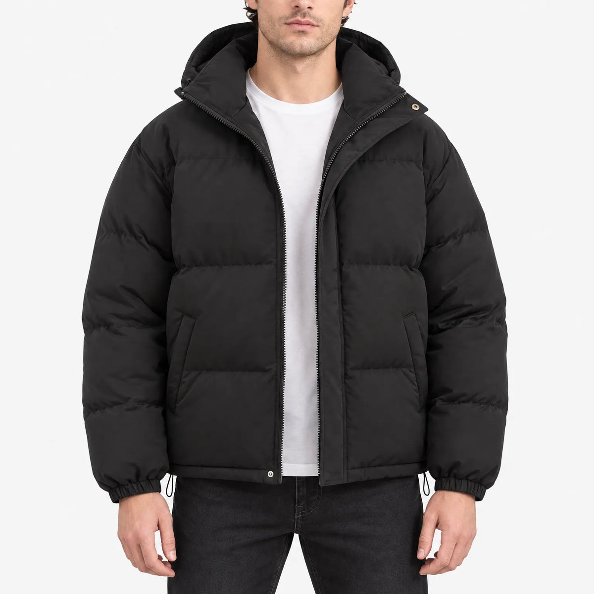 Trevok - Relaxed Fit Hooded Puffer Jacket