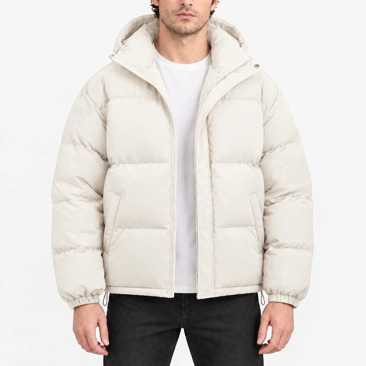Trevok - Relaxed Fit Hooded Puffer Jacket