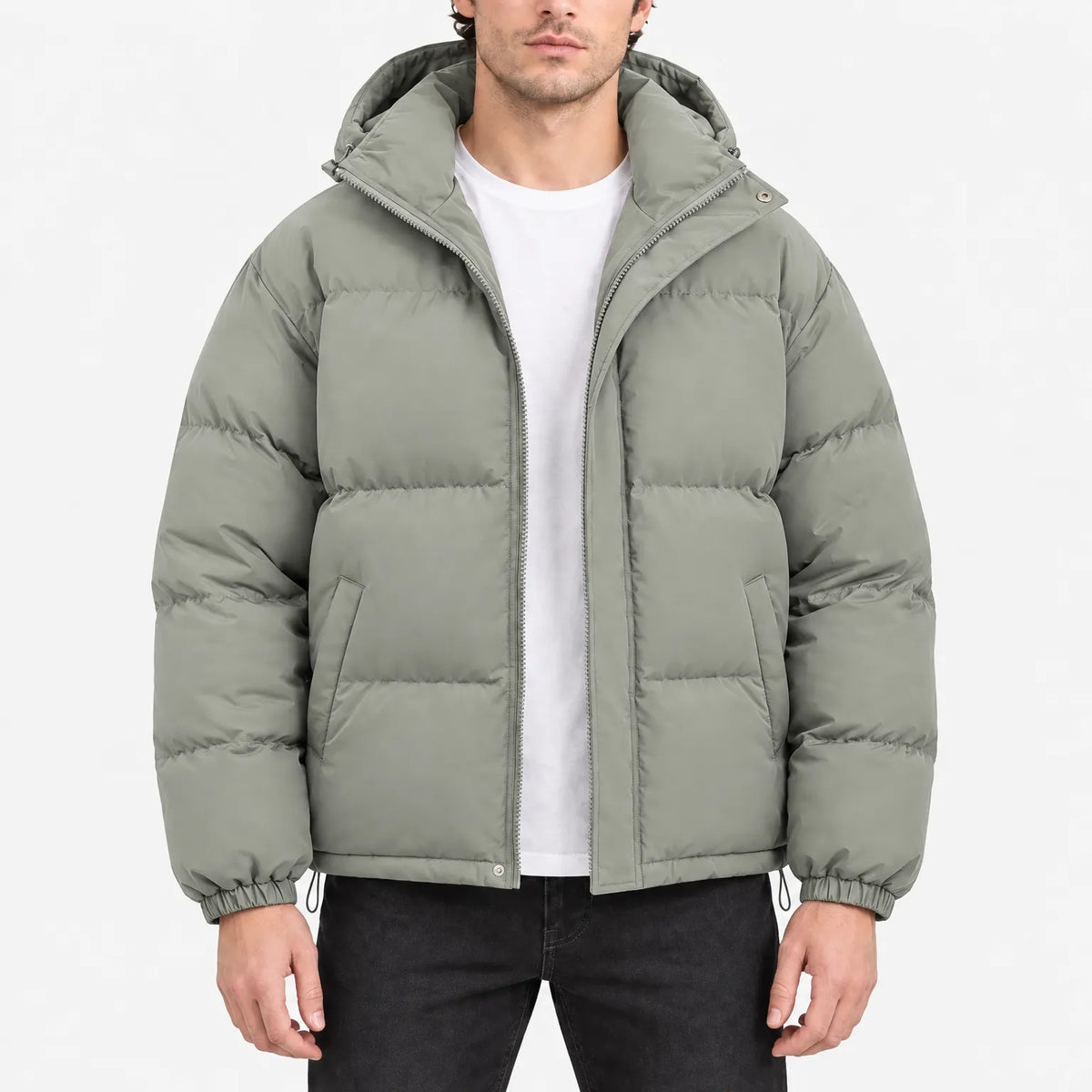 Trevok - Relaxed Fit Hooded Puffer Jacket