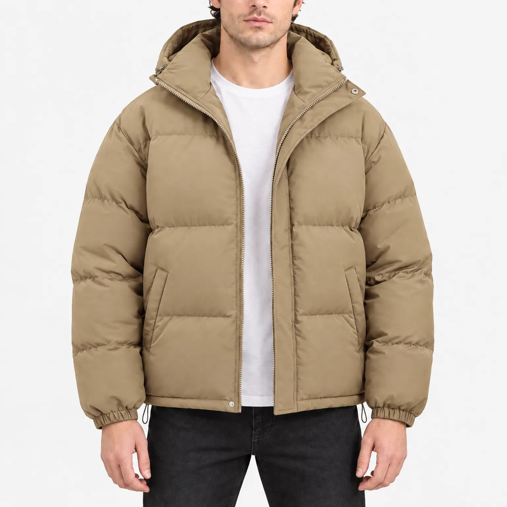 Trevok - Relaxed Fit Hooded Puffer Jacket
