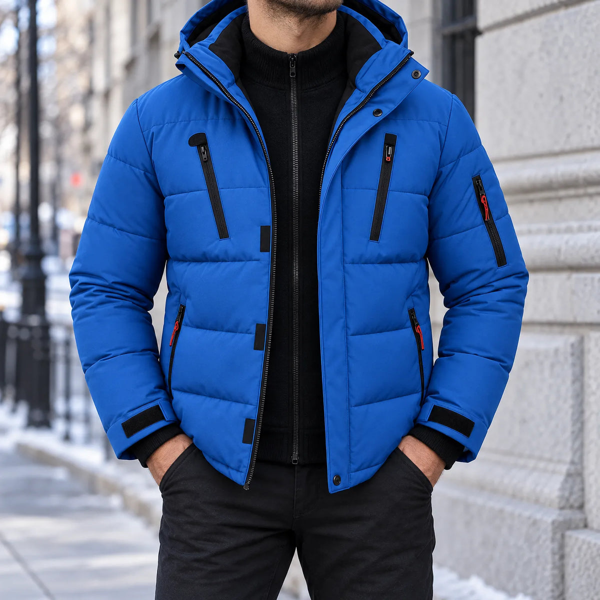 Veldor - Men's Hooded Puffer Winter Jacket