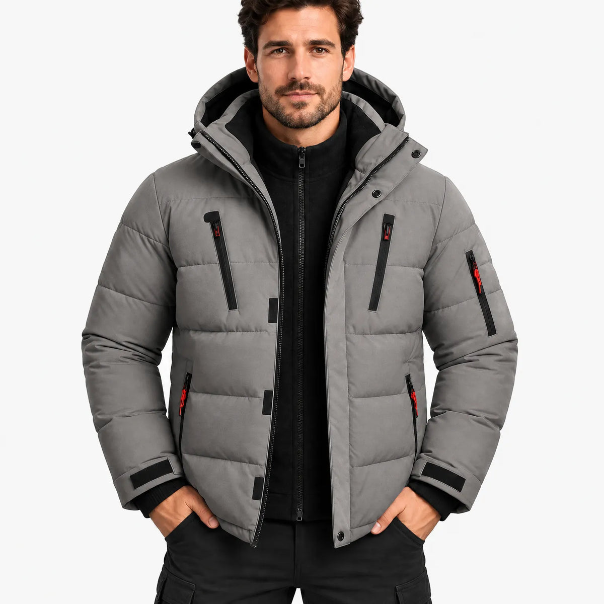 Veldor - Men's Hooded Puffer Winter Jacket