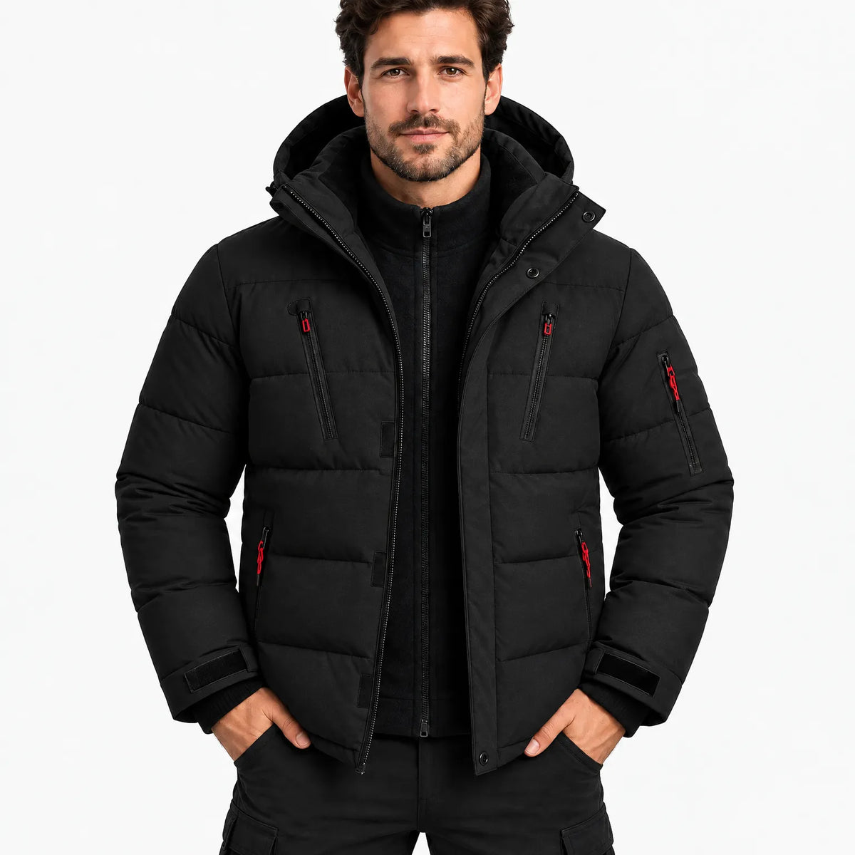 Veldor - Men's Hooded Puffer Winter Jacket