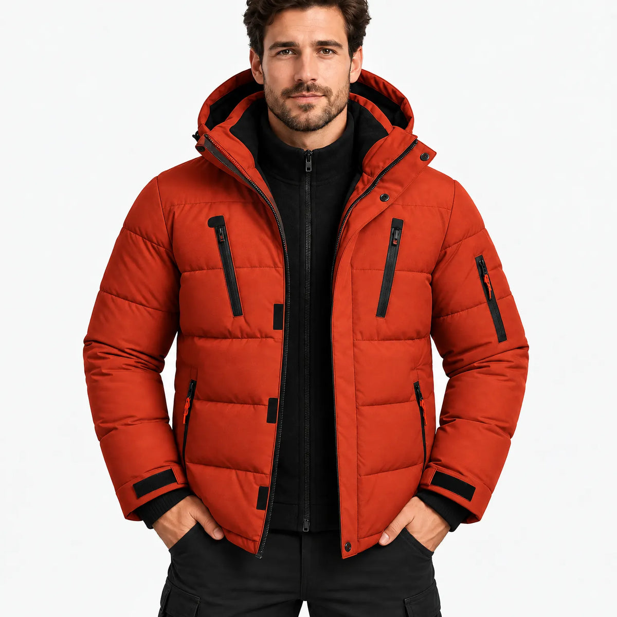 Veldor - Men's Hooded Puffer Winter Jacket