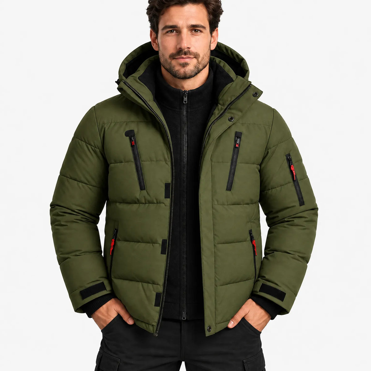Veldor - Men's Hooded Puffer Winter Jacket