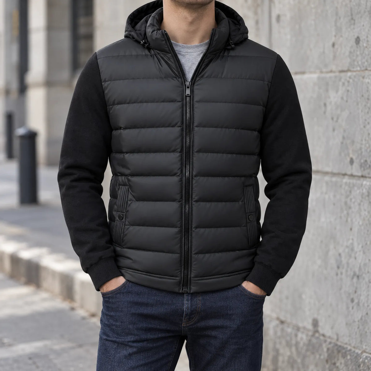 Volaire - Men's Hooded Winter Puffer Jacket