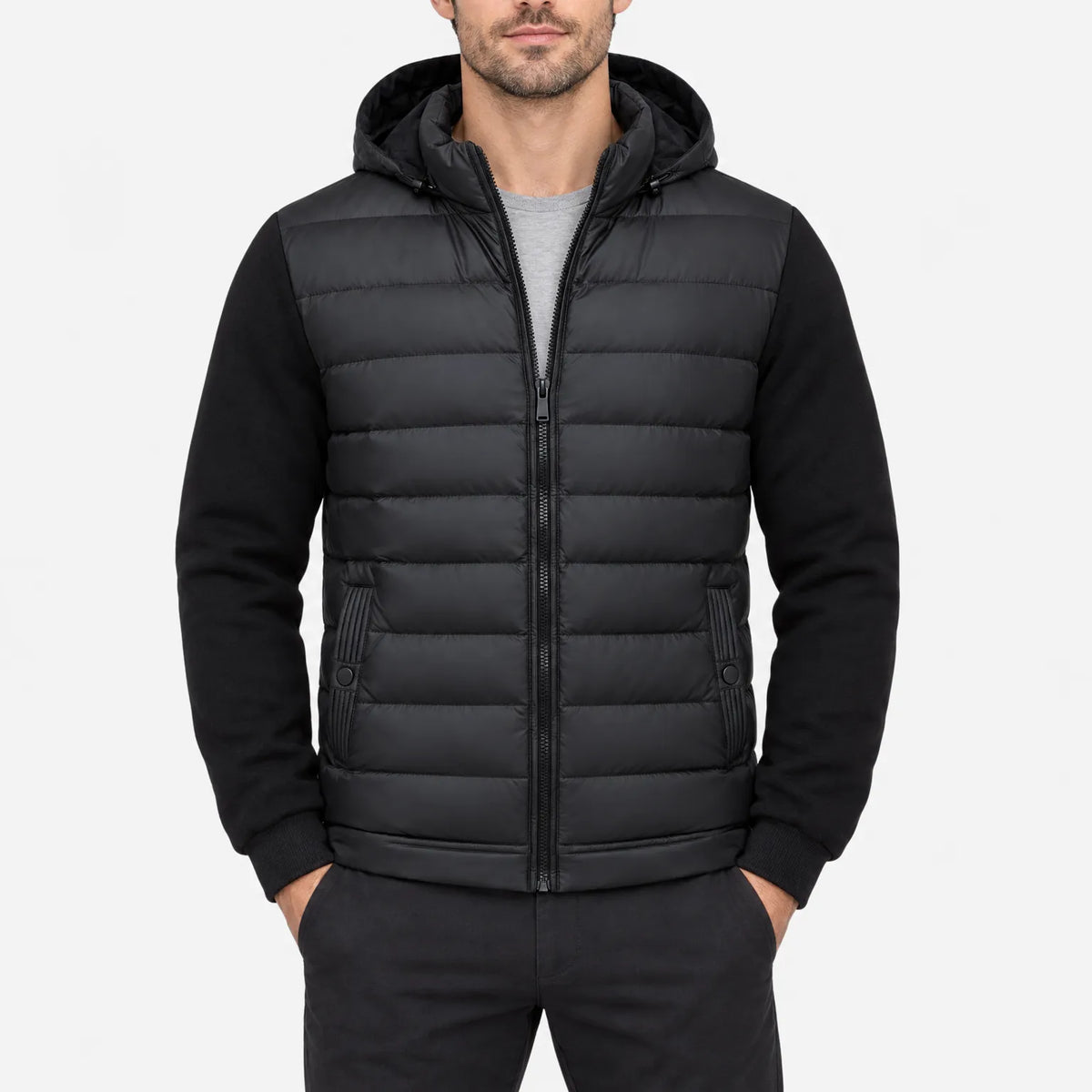 Volaire - Men's Hooded Winter Puffer Jacket