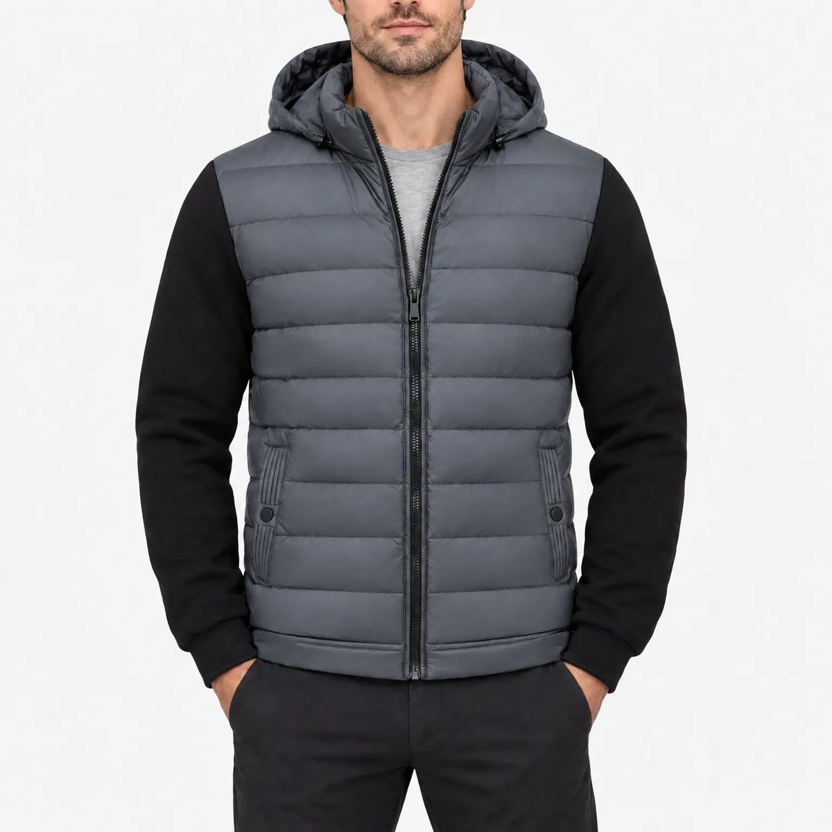 Volaire - Men's Hooded Winter Puffer Jacket
